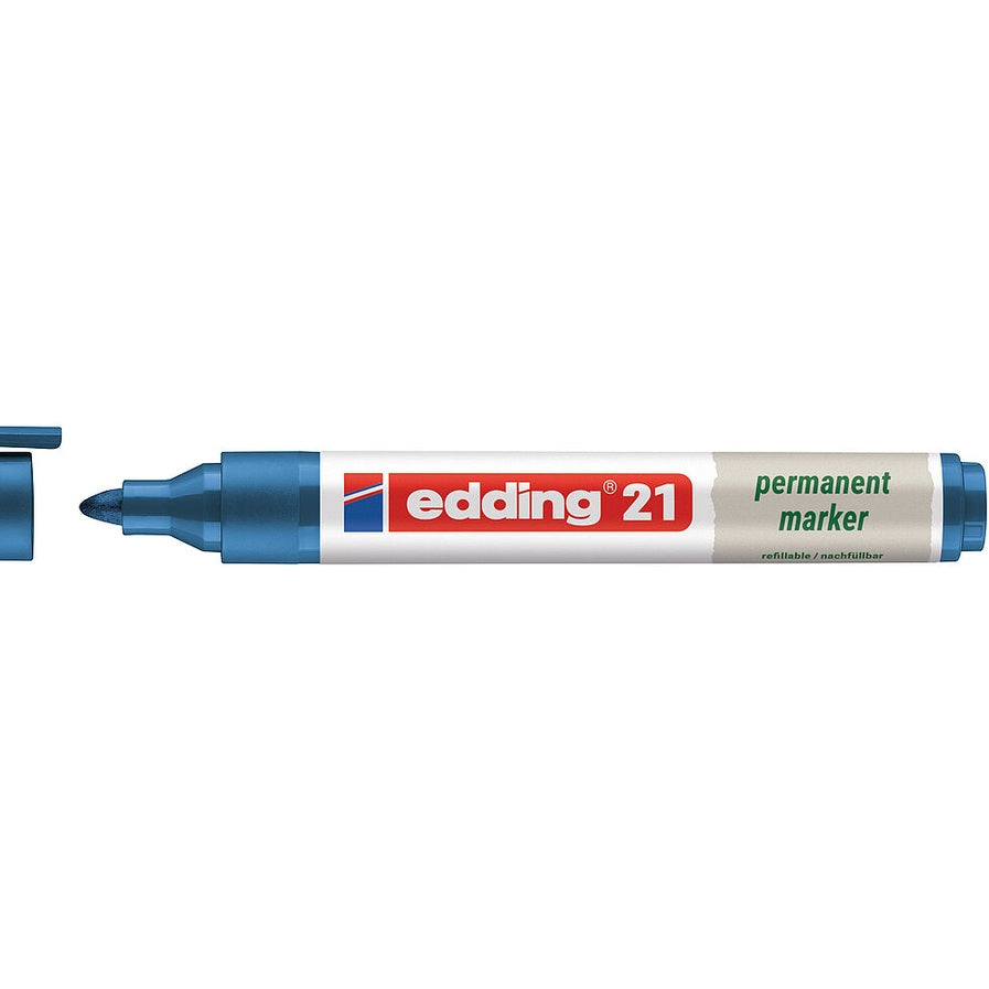Marcador Permanente edding 21 EcoLine 1,5–3 mm — Azul