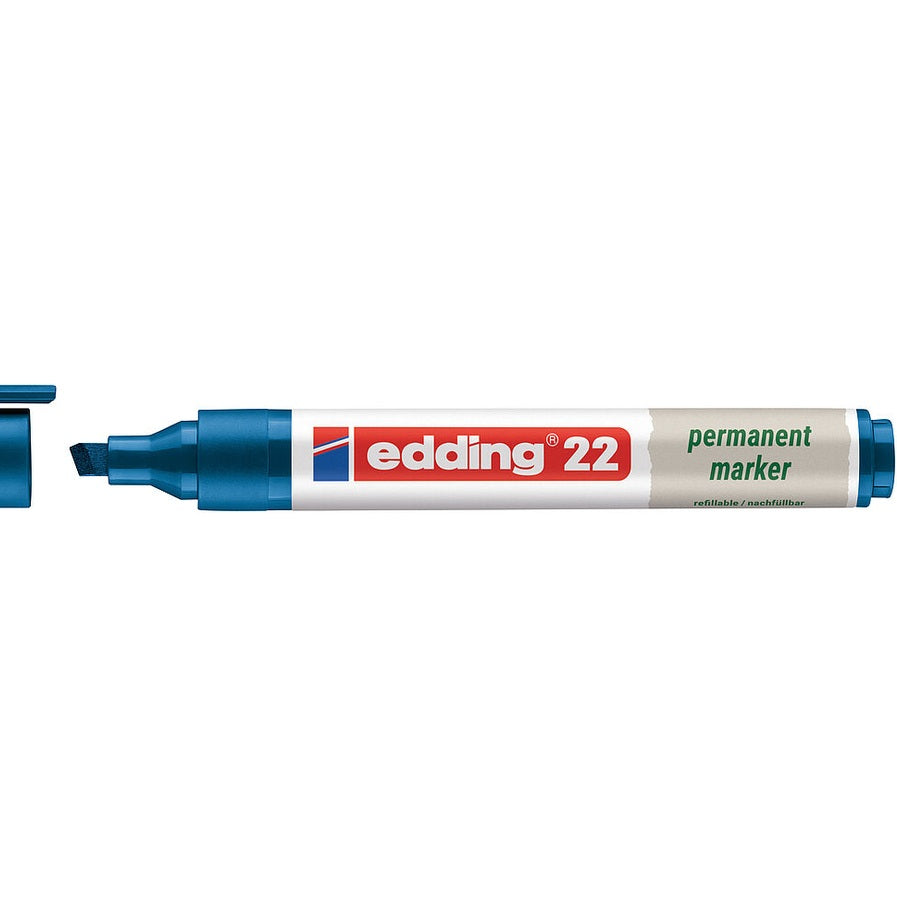 Marcador Permanente edding 22 EcoLine 1–5 mm — Azul