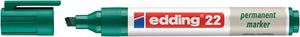 Marcador Permanente edding 22 EcoLine 1–5 mm — Verde