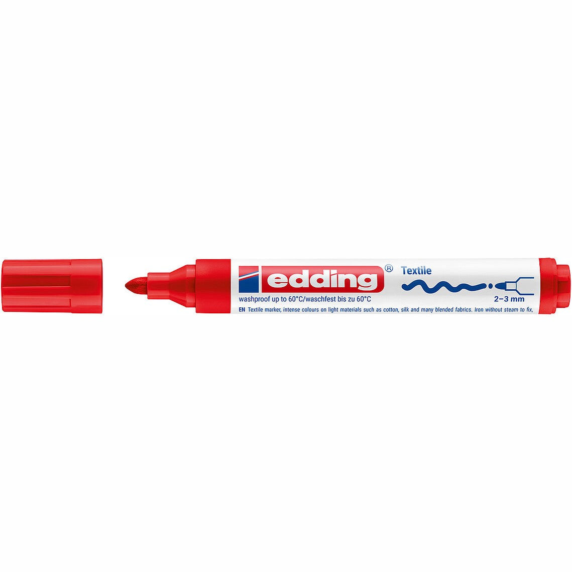 Marcador para Têxteis edding 4500 2–3 mm — Vermelho