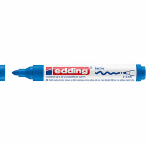 Marcador para Têxteis edding 4500 2–3 mm — Azul claro