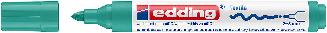 Marcador para Têxteis edding 4500 2–3 mm — Verde pálido