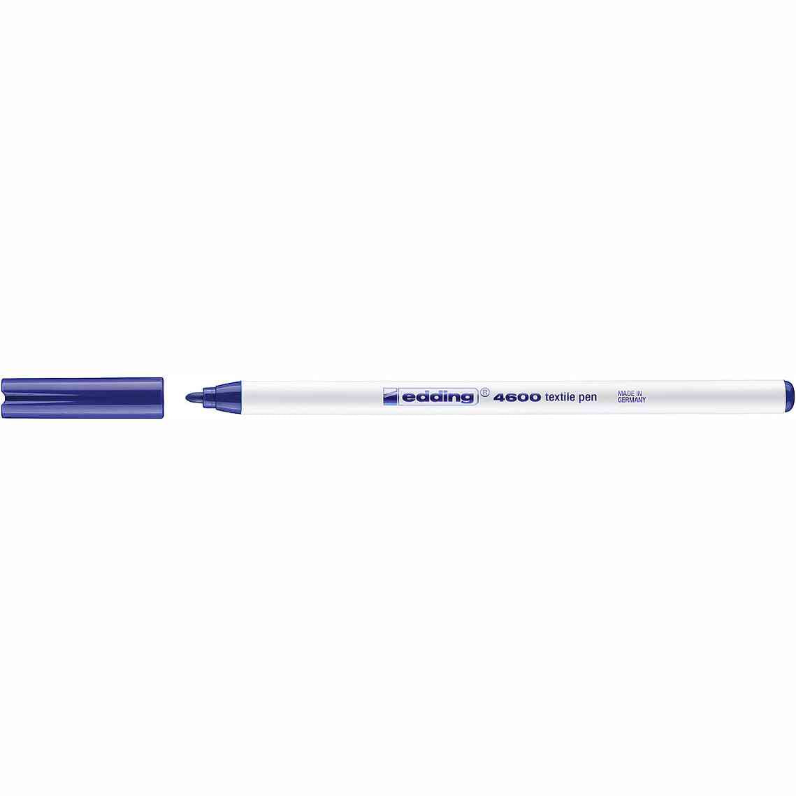 Marcador para Têxteis edding 4600 Ponta Fina 1 mm — Azul