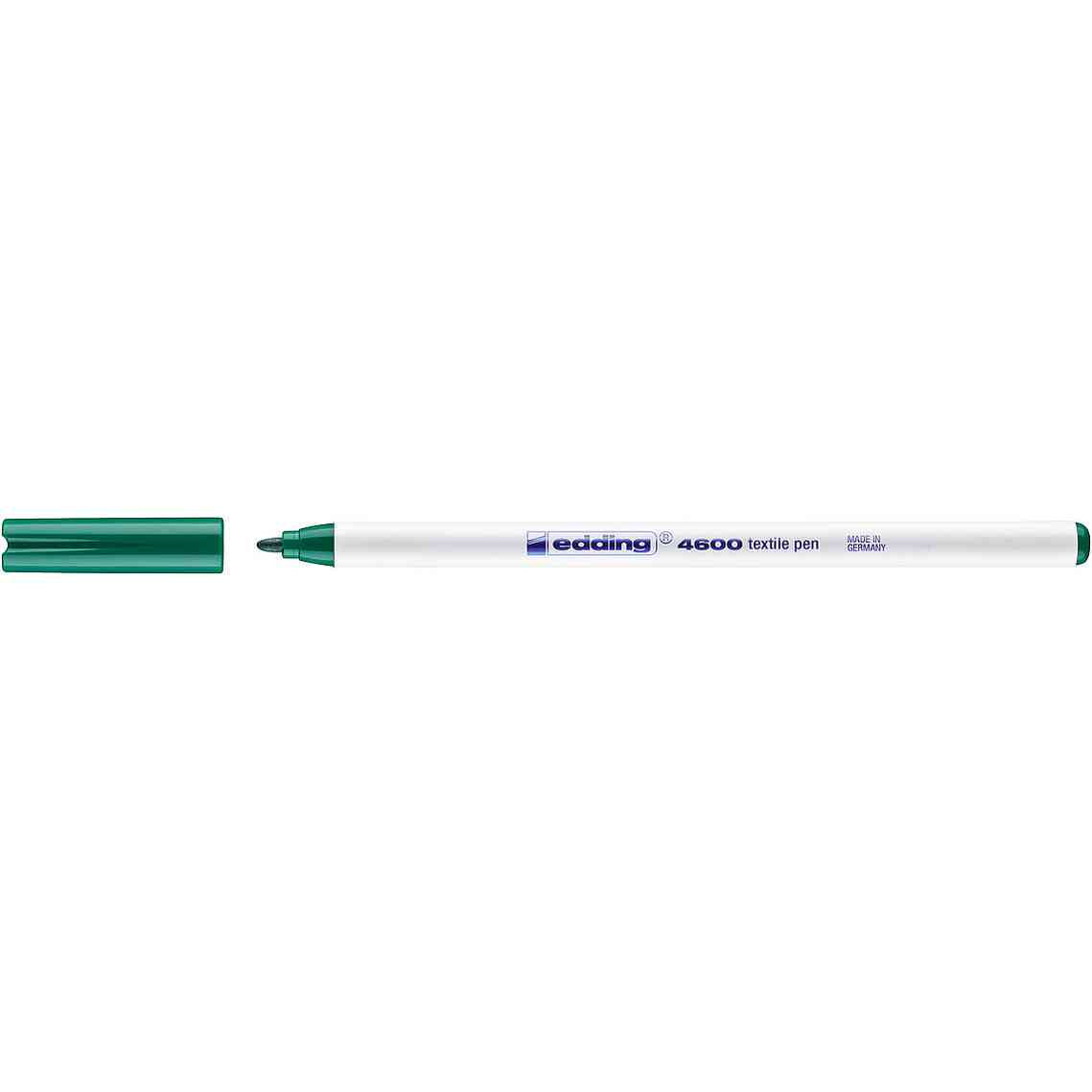 Marcador para Têxteis edding 4600 Ponta Fina 1 mm — Verde