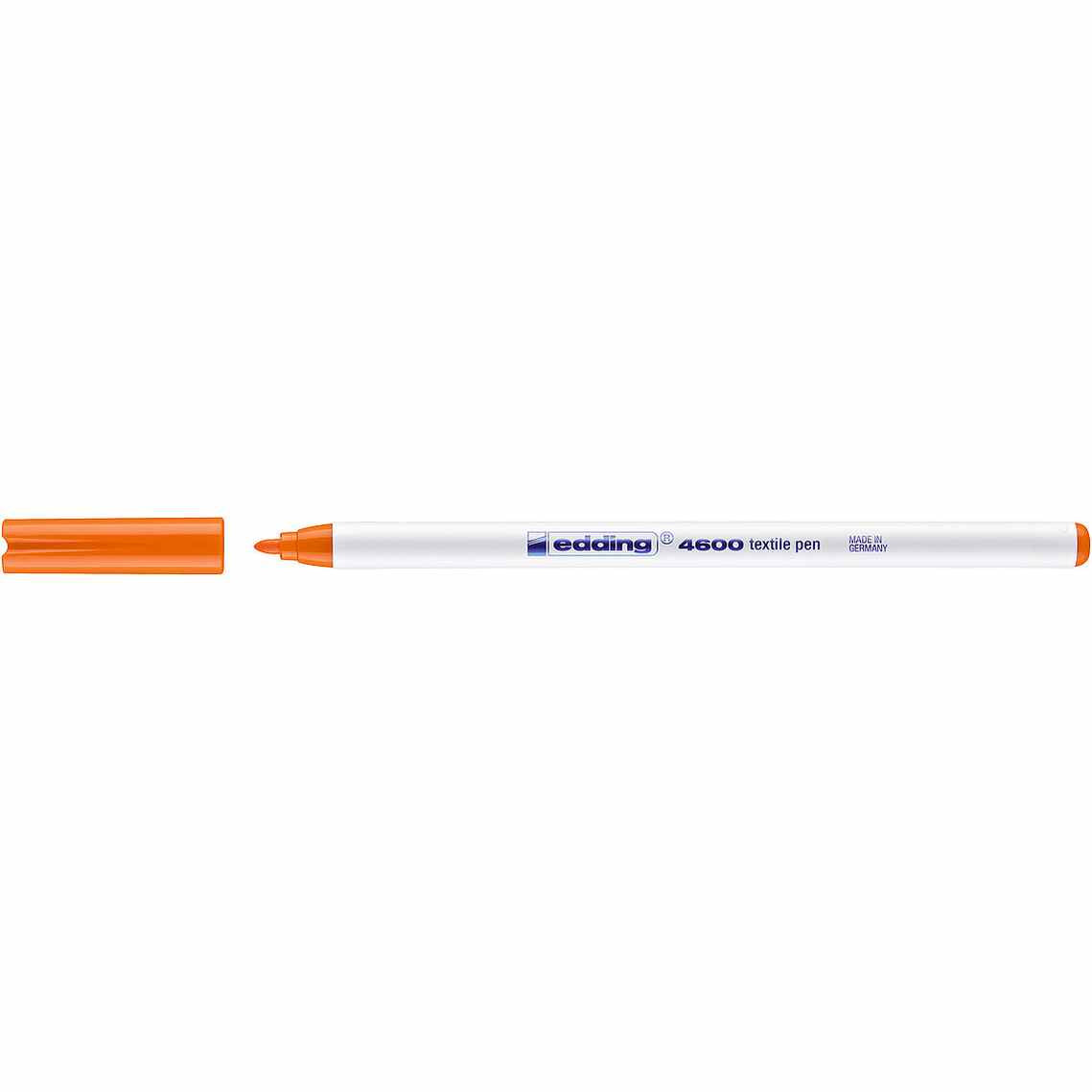 Marcador para Têxteis edding 4600 Ponta Fina 1 mm — Laranja