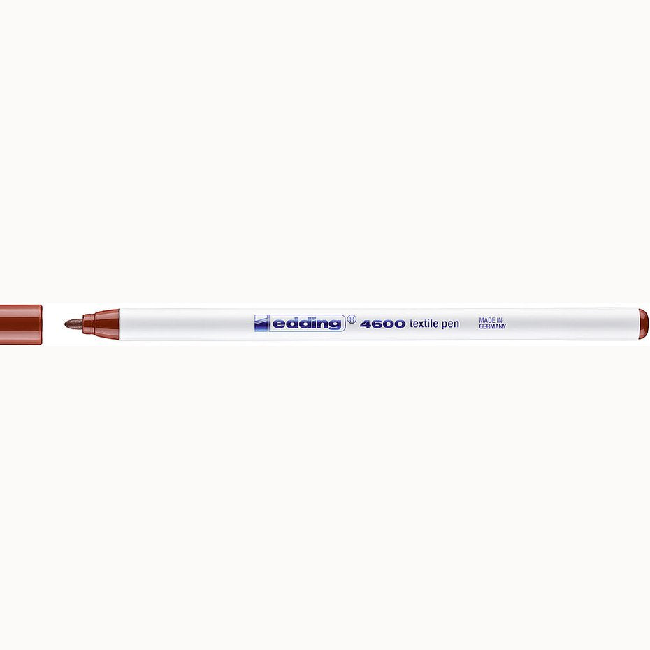 Marcador para Têxteis edding 4600 Ponta Fina 1 mm — Castanho