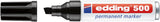 Marcador Permanente edding 500 Ponta Biselada 2–7 mm — Preto