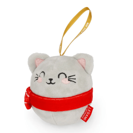 Enfeite de Natal em Peluche - Gatinho - Oh-Oh-Ohrnaments - Papelaria Encantada