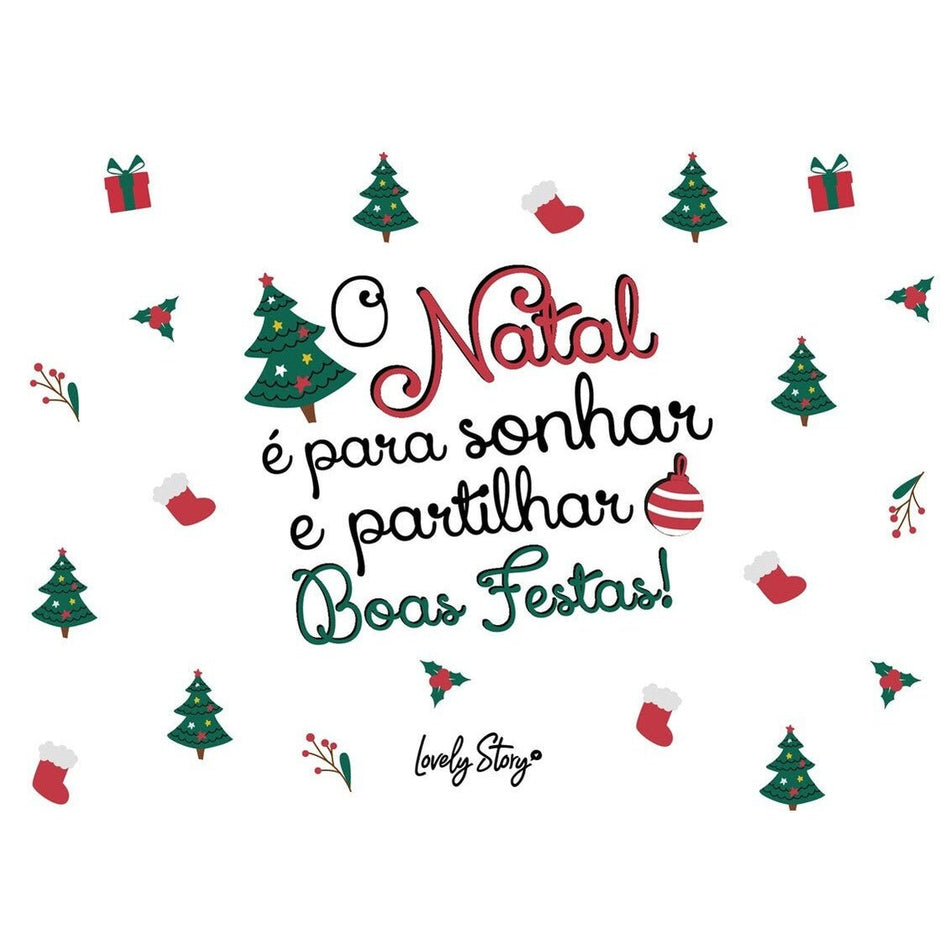 Envelope - O natal é para sonhar e partilhar - Boas Festas - Papelaria Encantada