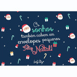 Envelope - Os sonhos também cabem em envelopes pequenos - Feliz natal - Papelaria Encantada