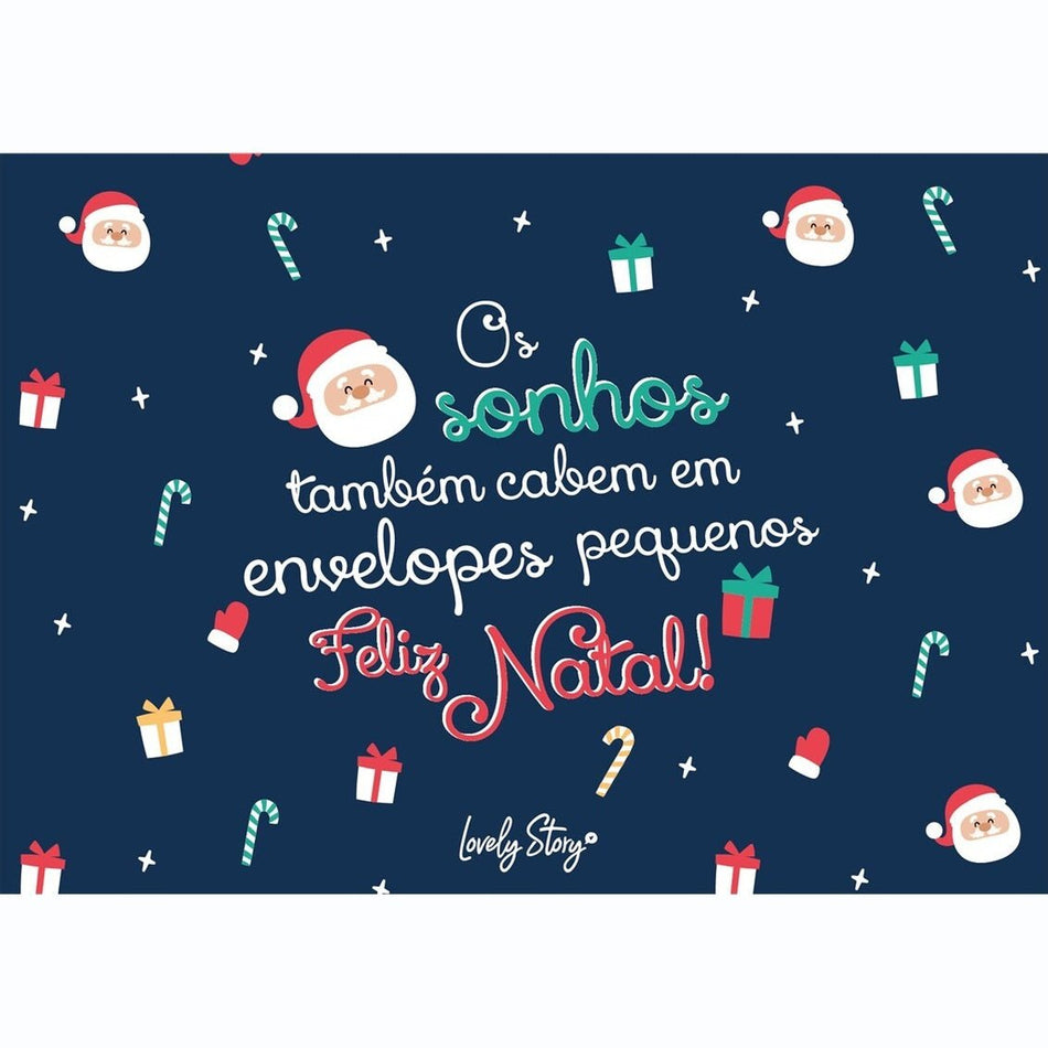 Envelope - Os sonhos também cabem em envelopes pequenos - Feliz natal - Papelaria Encantada