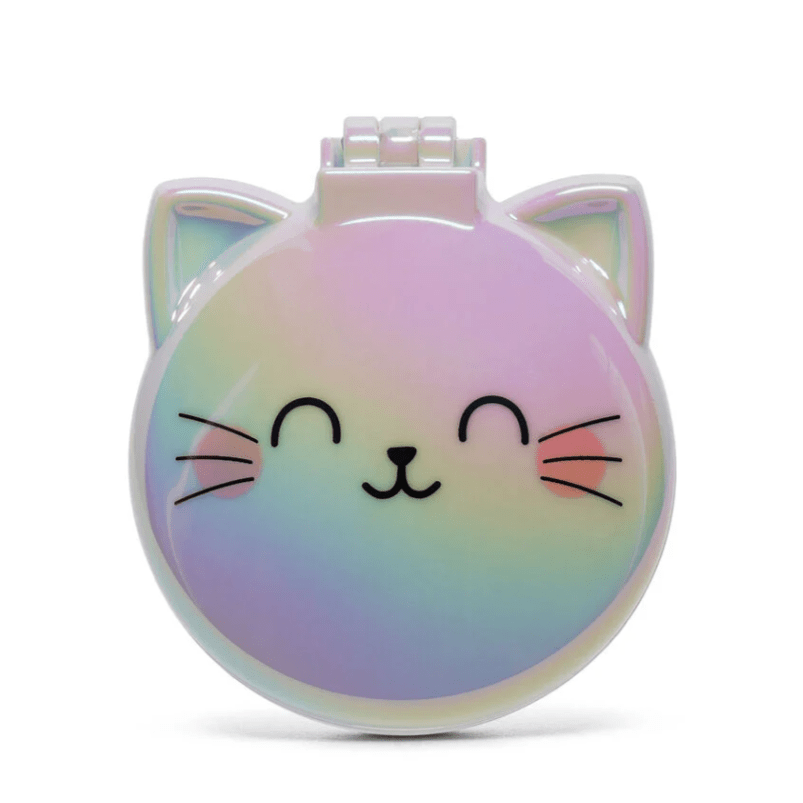 Escova de cabelo em forma de gato com espelho - Cabelo bonito - Legami - Papelaria Encantada