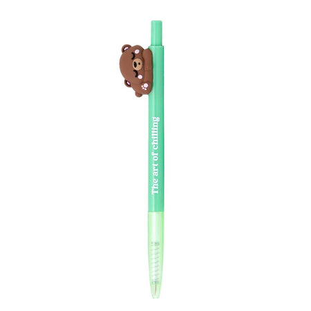 Esferográfica 3D Urso Lazy Bo - bo - The art of chilling - Mr. Wonderful - Papelaria Encantada