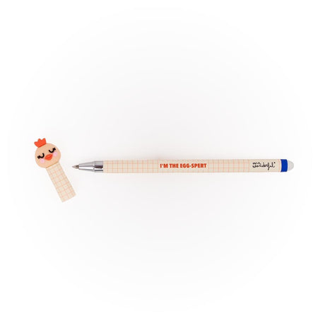 Esferográfica apagável Bo - Bo Galinha - I'm the egg - spert - Mr. Wonderful - Papelaria Encantada