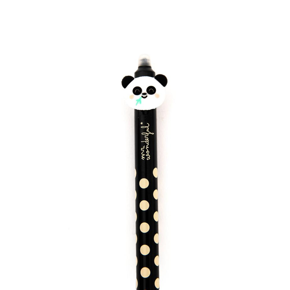 Esferográfica apagável e retrátil Panda - Mr Wonderful - Papelaria Encantada