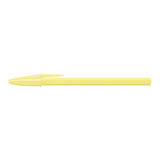 Esferográfica BIC Cristal Amarelo Pastel 1 mm - Papelaria Encantada
