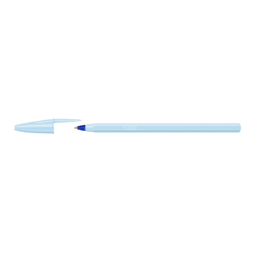 Esferográfica BIC Cristal Azul Pastel 1 mm - Papelaria Encantada