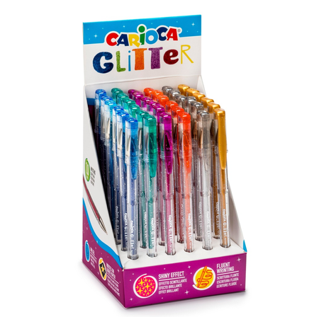 Esferográfica CARIOCA Glitter - Papelaria Encantada