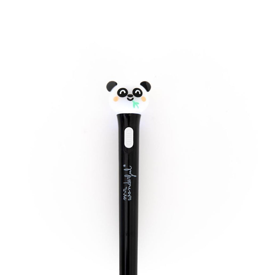 Esferográfica com luz - Panda Mr Wonderful - Papelaria Encantada