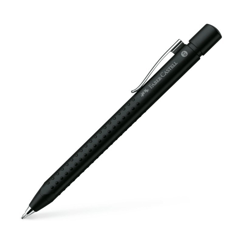 Esferografica Faber - Castell Grip 2011 Preta metalizado - Papelaria Encantada