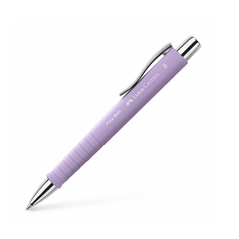 Esferográfica Poly Ball XB Lilás pastel Faber - Castell - Papelaria Encantada