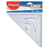 Esquadro MAPED Graphic 45°/26cm - Papelaria Encantada