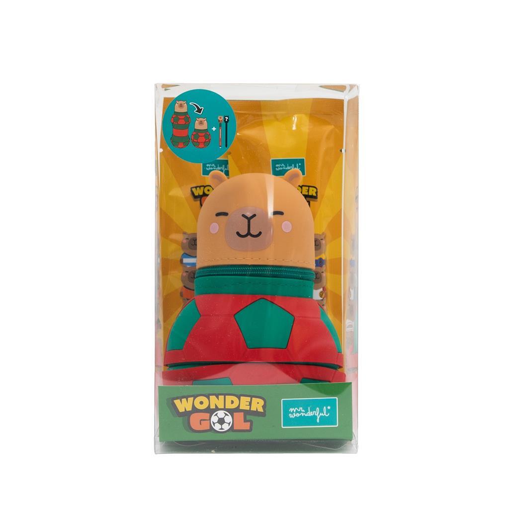Estojo com formato de bola + 2 Cartas - Portugal - Wondergol - Papelaria Encantada