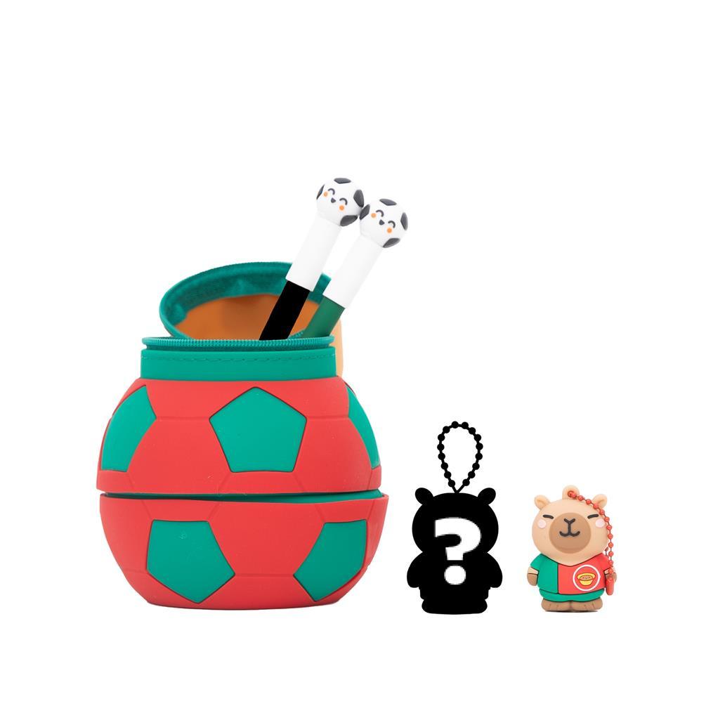 Estojo com formato de bola + 2 Cartas - Portugal - Wondergol - Papelaria Encantada