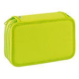 Estojo completo com 3 fechos Lima Neon Favorit - Papelaria Encantada