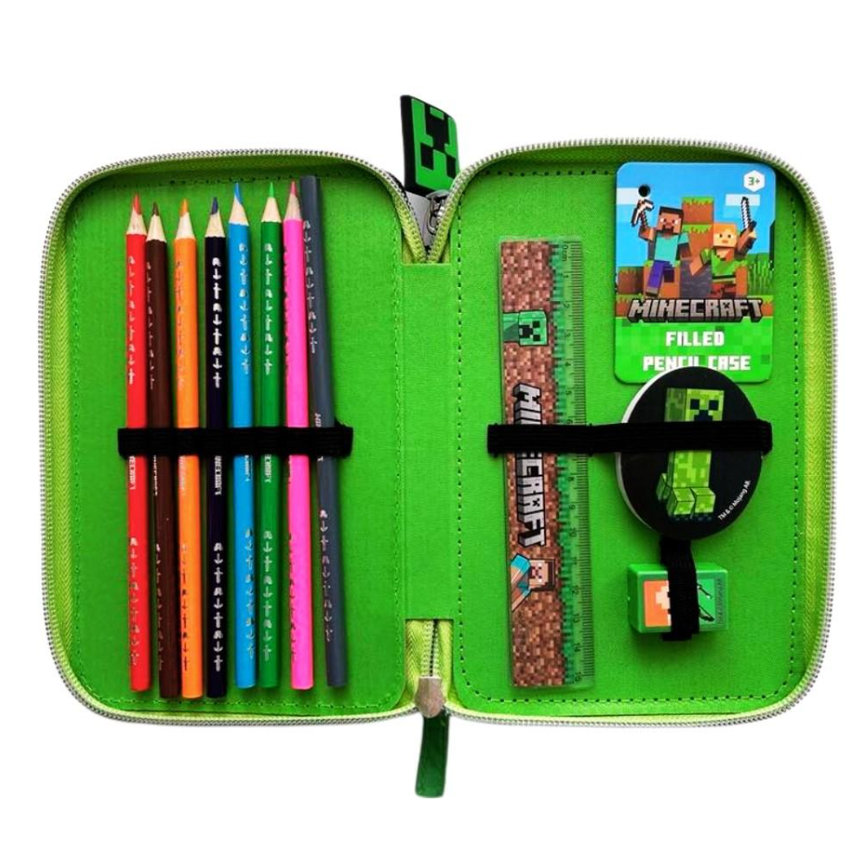 Estojo completo Minecraft - Papelaria Encantada