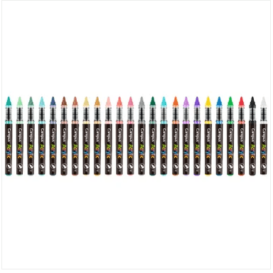 Estojo de marcadores de acrílico Campus Acrylic 2.0 com 24 cores - Papelaria Encantada