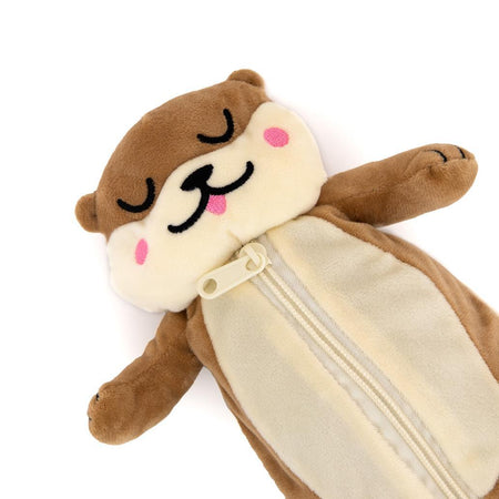 Estojo de Peluche Lontra Lazy - Mr Wonderful - Papelaria Encantada