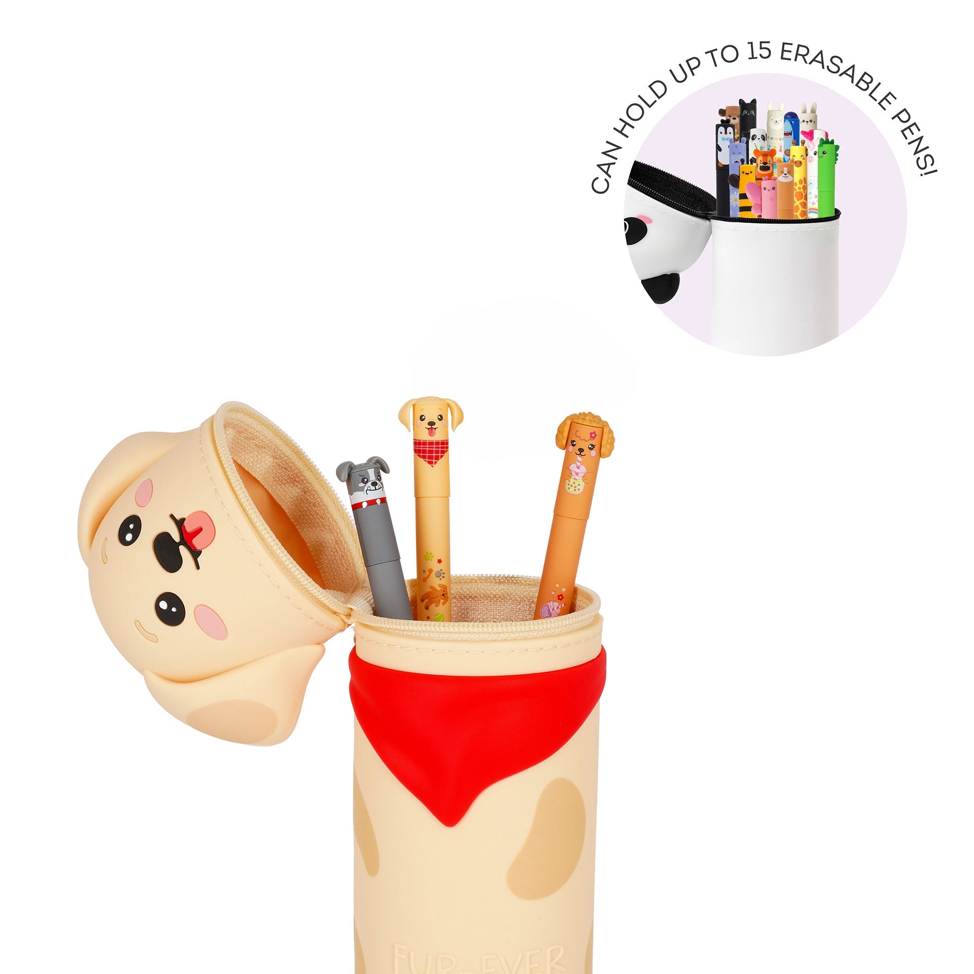 Estojo de silicone macio 2 em 1 - Kawaii Golden Legami - Papelaria Encantada