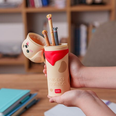 Estojo de silicone macio 2 em 1 - Kawaii Golden Legami - Papelaria Encantada