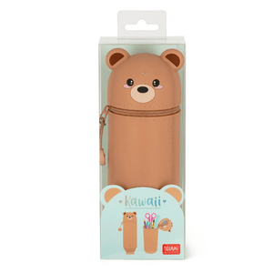 Estojo de silicone macio 2 em 1 - Kawaii Teddy Bear - Legami - Papelaria Encantada