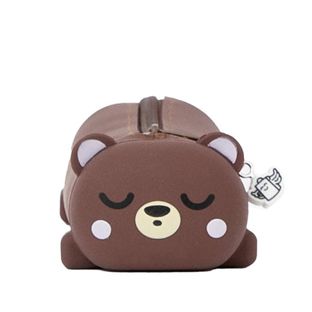 Estojo de Silicone Urso Lazy Mr.wonderful - Papelaria Encantada