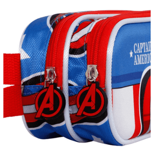 Estojo duplo Capitão America - Papelaria Encantada