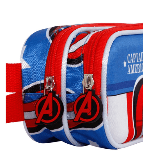 Estojo duplo Capitão America - Papelaria Encantada