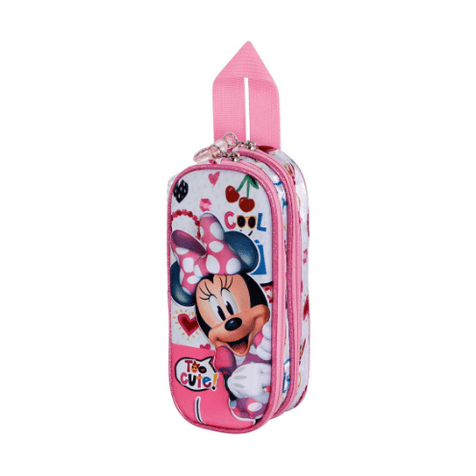 Estojo duplo Minnie 3D too cute - Papelaria Encantada