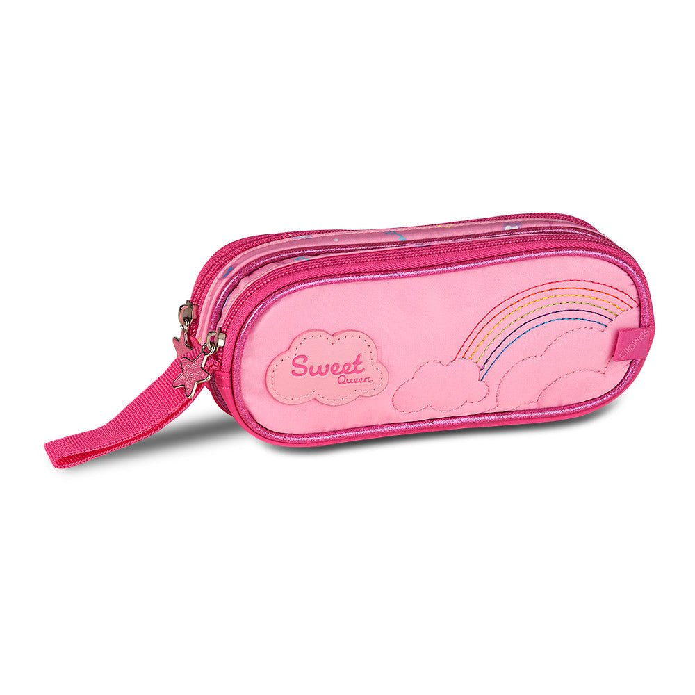 Estojo Duplo Sweet Queen Rosa - Papelaria Encantada