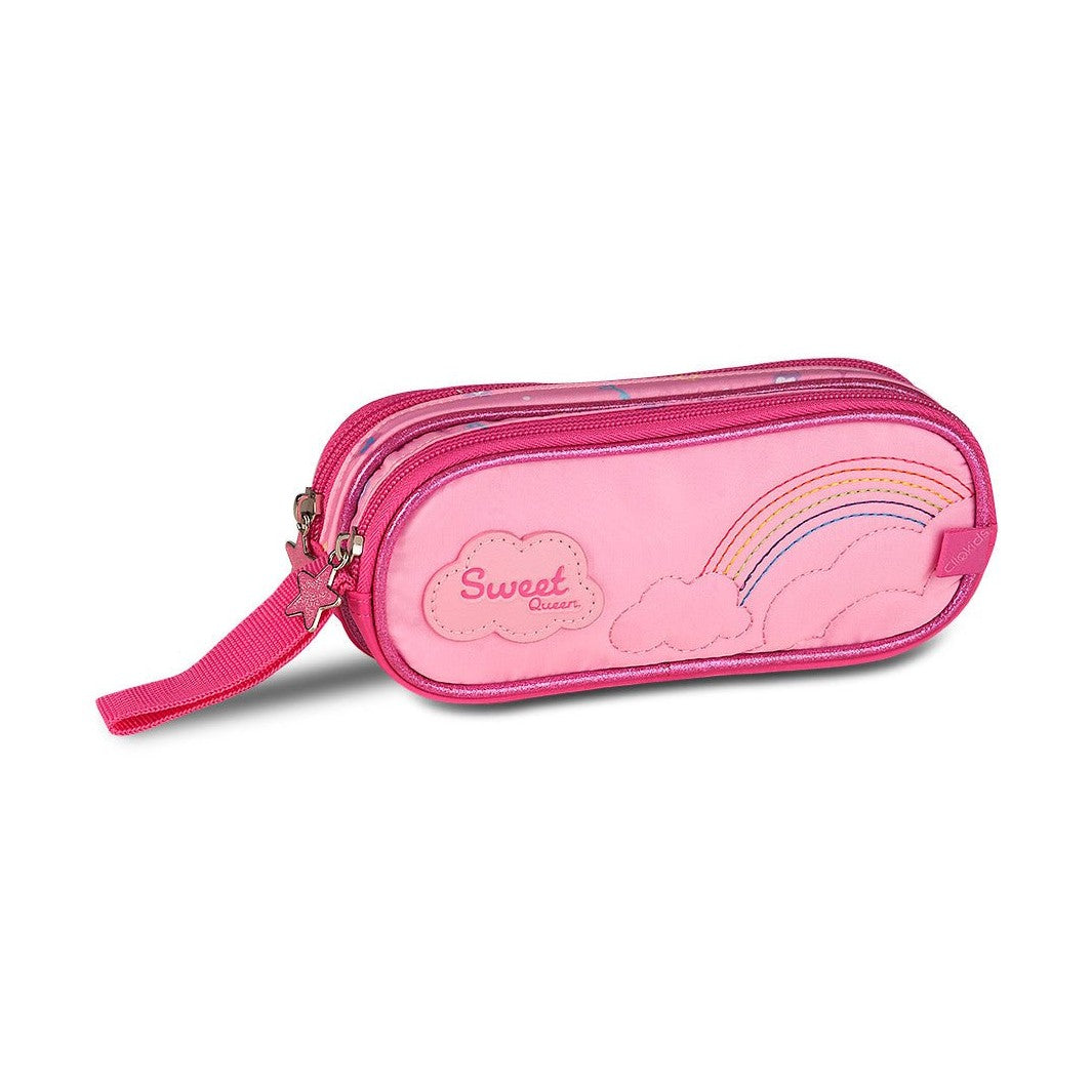 Estojo Duplo Sweet Queen Rosa - Papelaria Encantada