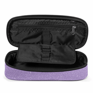 Estojo EASTPAK Oval Single Sparkly Dahlia - Papelaria Encantada