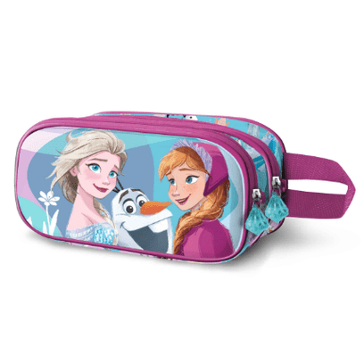 Estojo escolar duplo Frozen Family - Papelaria Encantada