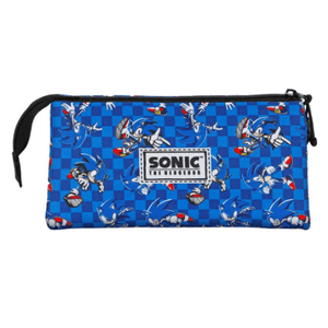 Estojo Escolar tripo Sonic - Papelaria Encantada