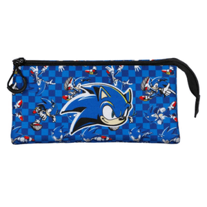 Estojo Escolar tripo Sonic - Papelaria Encantada