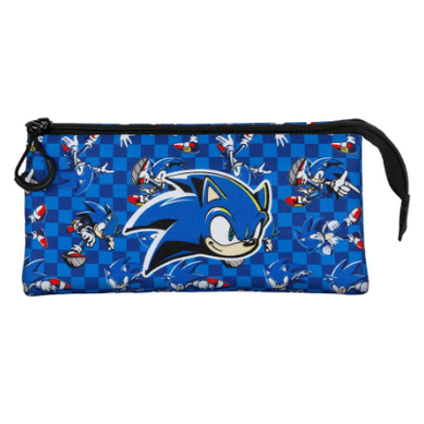 Estojo Escolar tripo Sonic - Papelaria Encantada