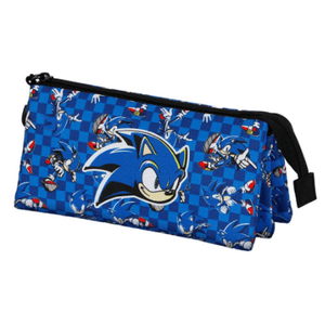 Estojo Escolar tripo Sonic - Papelaria Encantada