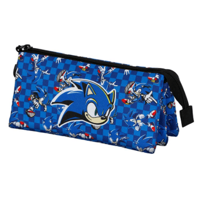 Estojo Escolar tripo Sonic - Papelaria Encantada