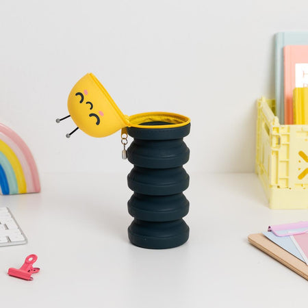 Estojo extensível de silicone - Abelha - Mr. Wonderful - Papelaria Encantada