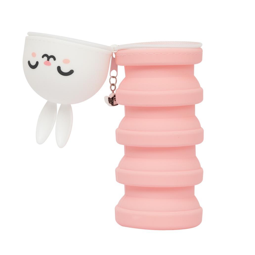 Estojo extensível de silicone - Coelho - Mr. Wonderful - Papelaria Encantada